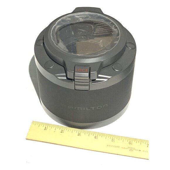 Hamilton Frogman Men's Watch Presentation Black Cardboard Box Display Empty - Picture 2 of 9